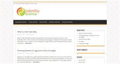Desktop Screenshot of infertilityscience.com